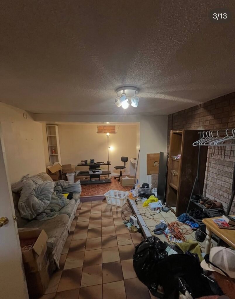 Basement Clean Out — before