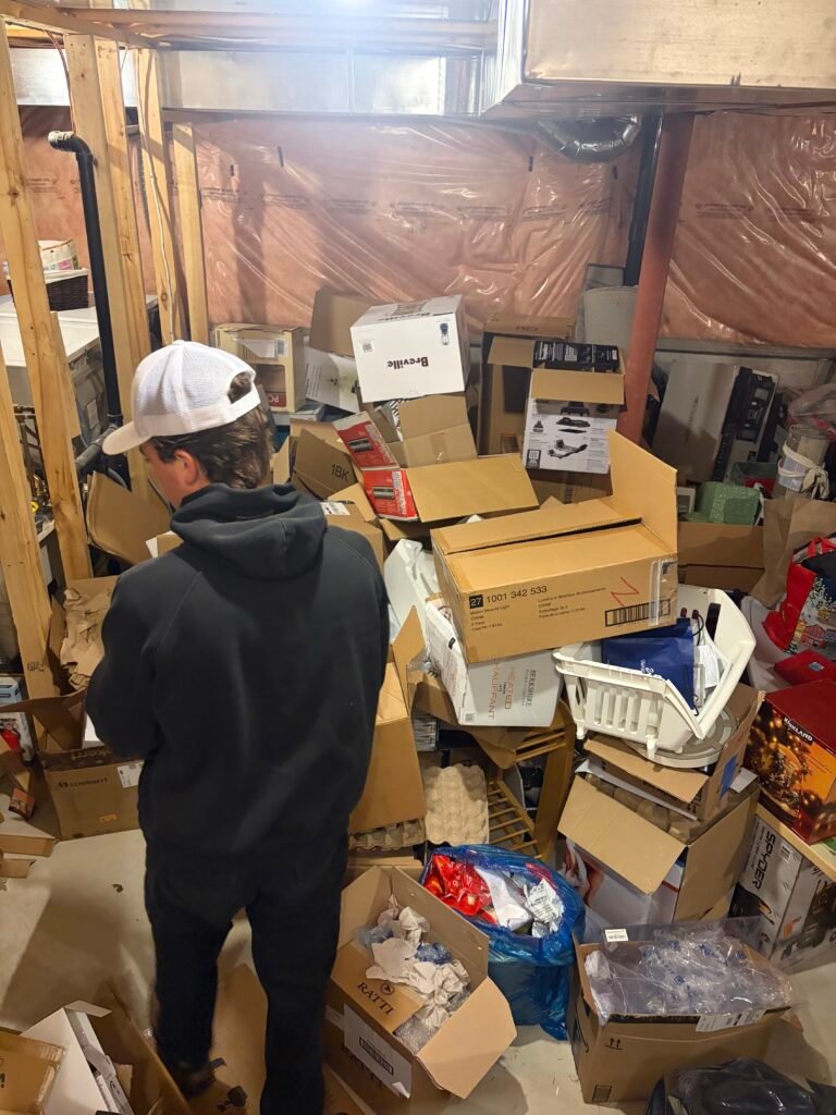 Basement Clean Out — before